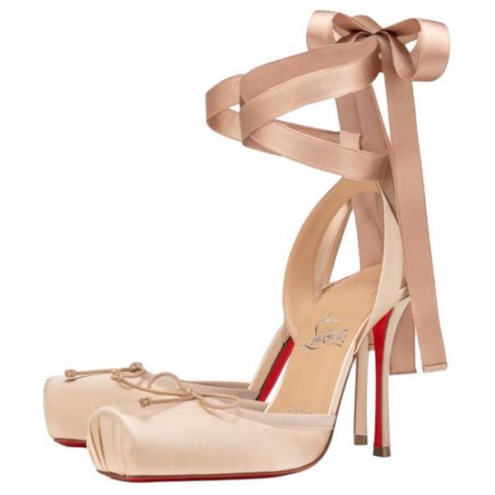 Christian Louboutin CHRISLV Cassia Slim Heel High Heels 10cm Women's Pink