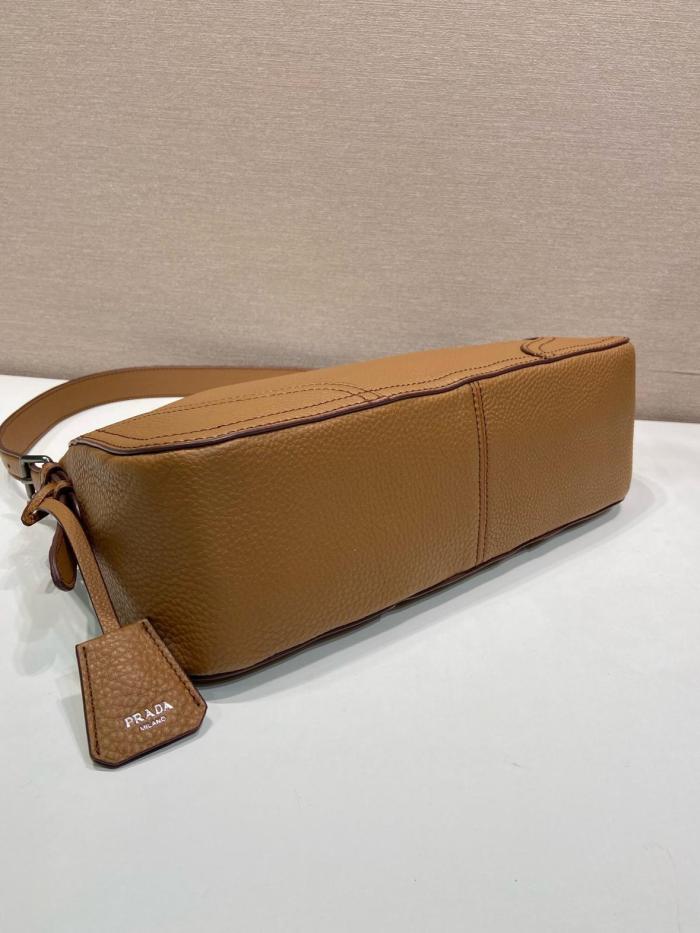 PRADA Deerskin Shoulder Bag Large Women's Caramel 1BC280_2HIK_F098L_V_OOO size L36cm W11cm H20cm