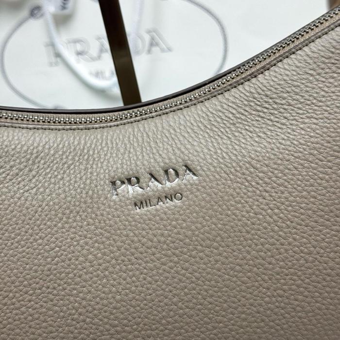PRADA Deerskin Shoulder Bag Large Women's Clay 1BC280_2HIK_F0572_V_OOO size L36cm W11cm H20cm