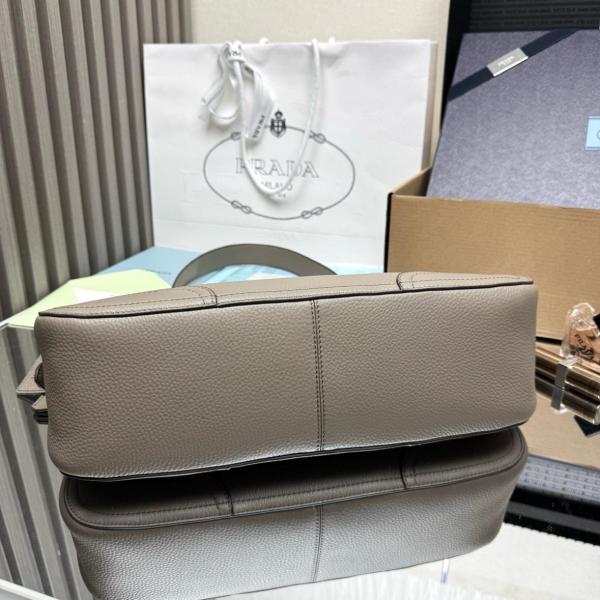 PRADA Deerskin Shoulder Bag Large Women's Clay 1BC280_2HIK_F0572_V_OOO size L36cm W11cm H20cm