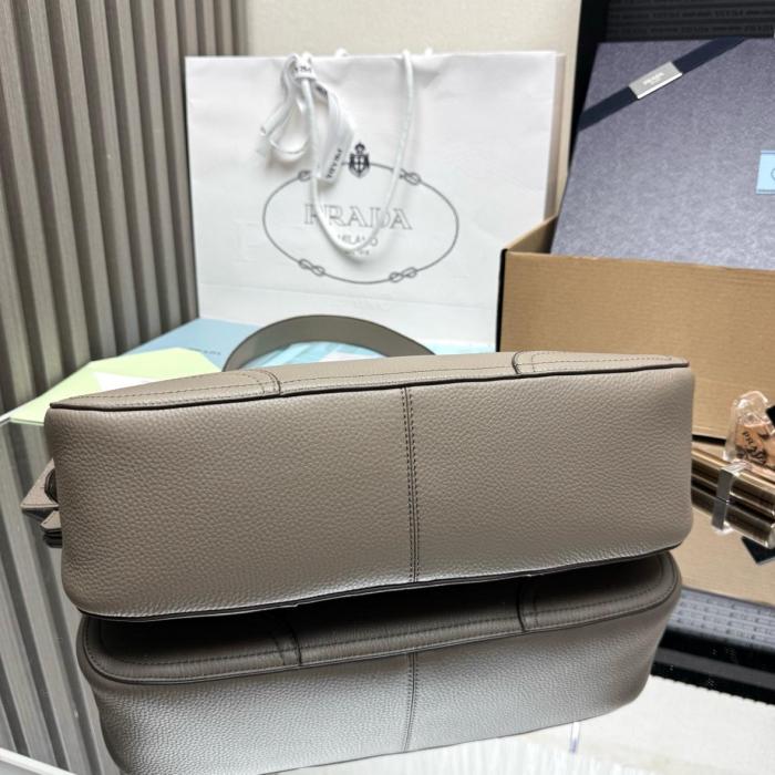 PRADA Deerskin Shoulder Bag Large Women's Clay 1BC280_2HIK_F0572_V_OOO size L36cm W11cm H20cm