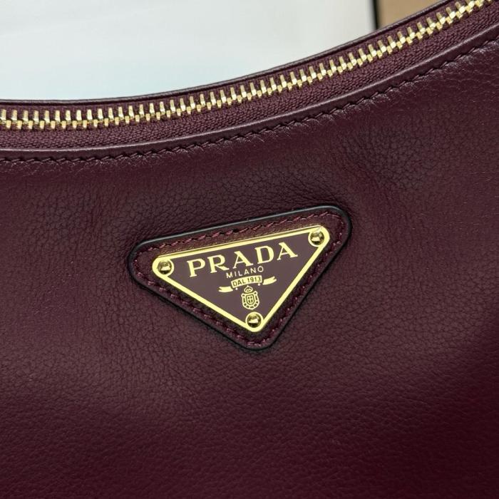PRADA Aimee Cow Leather Handbag, Shoulder Bag Medium Women's Burgundy 1BC229_2CYS_F04XV_V_LVM size L31cm W10cm H18cm 