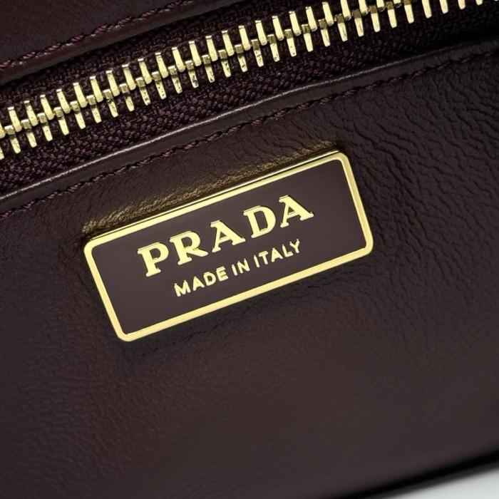 PRADA Aimee Cow Leather Handbag, Shoulder Bag Medium Women's Burgundy 1BC229_2CYS_F04XV_V_LVM size L31cm W10cm H18cm 