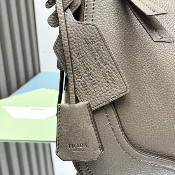 PRADA Deerskin Shoulder Bag Large Women's Clay 1BC280_2HIK_F0572_V_OOO size L36cm W11cm H20cm