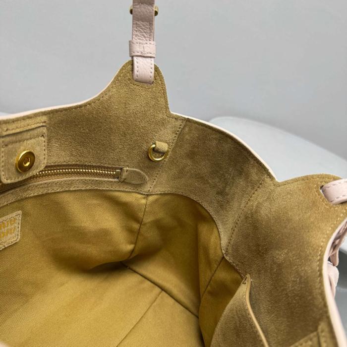 MIU MIU Leather Handbag Regular Women's Beige 5BA304_VOOO_2IFLF_0_5C2 size L25.5m W13cm H20cm