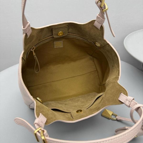 MIU MIU Leather Handbag Regular Women's Beige 5BA304_VOOO_2IFLF_0_5C2 size L25.5m W13cm H20cm