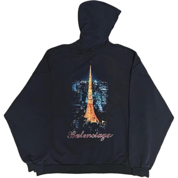 Balenciaga FW24 Sweatshirt Regular Fit Unisex Black