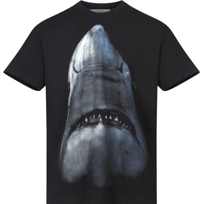 Givenchy Shark Printed Crewneck T Shirt