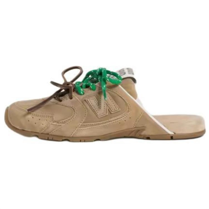 MIU MIU x New Balance Closed Toe Slippers Unisex Brown