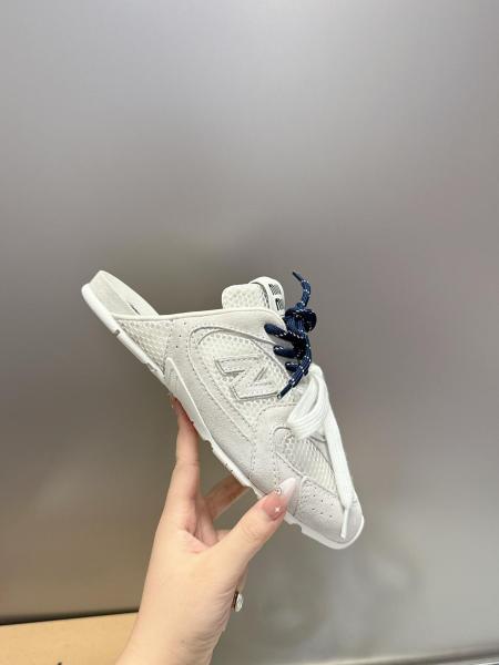 New Balance x MIU MIU Closed Toe Slippers Women's white