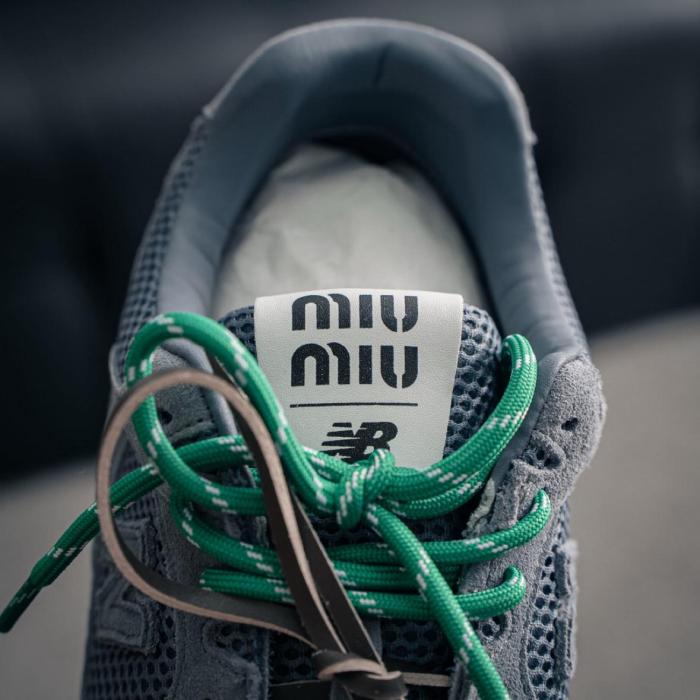 MIU MIU x New Balance NB 530 SL Suede Low top Casual Shoes Women's Light Purple Blue