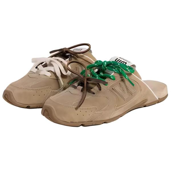 MIU MIU x New Balance Closed Toe Slippers Unisex Brown