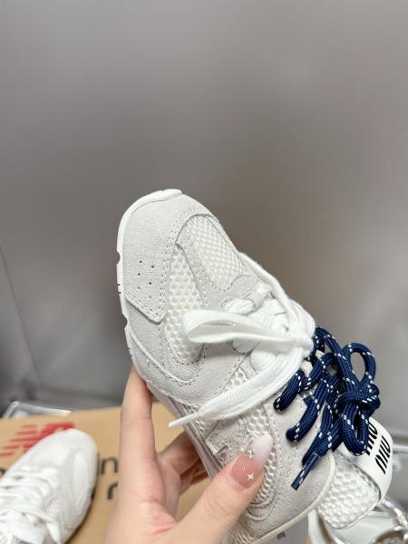 New Balance x MIU MIU Closed Toe Slippers Women's white