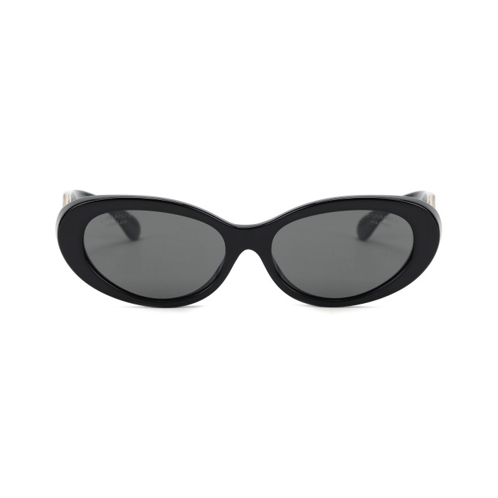 CHANEL Oval Polarized Sunglasses