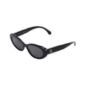 CHANEL Oval Polarized Sunglasses