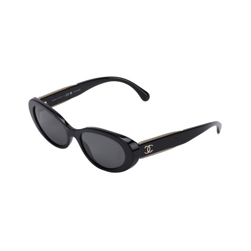 CHANEL Oval Polarized Sunglasses