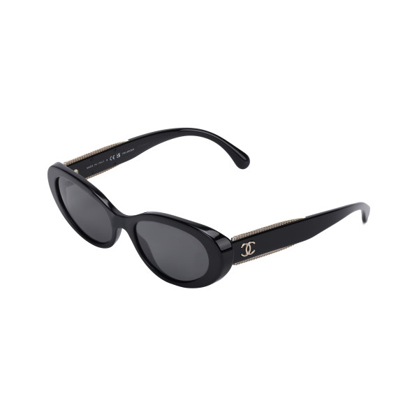 CHANEL Oval Polarized Sunglasses