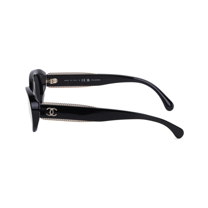 CHANEL Oval Polarized Sunglasses
