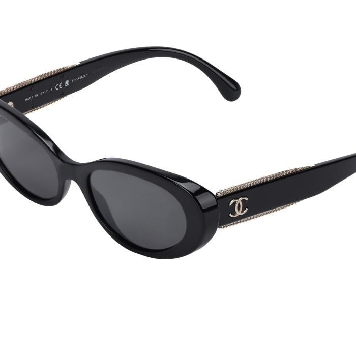 CHANEL Oval Polarized Sunglasses