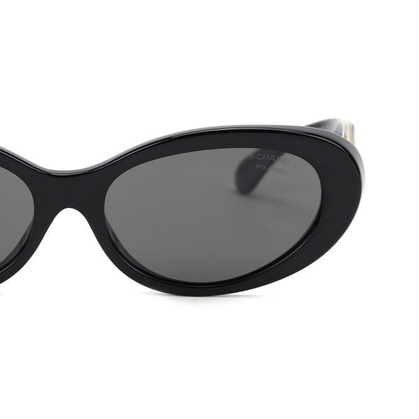 CHANEL Oval Polarized Sunglasses