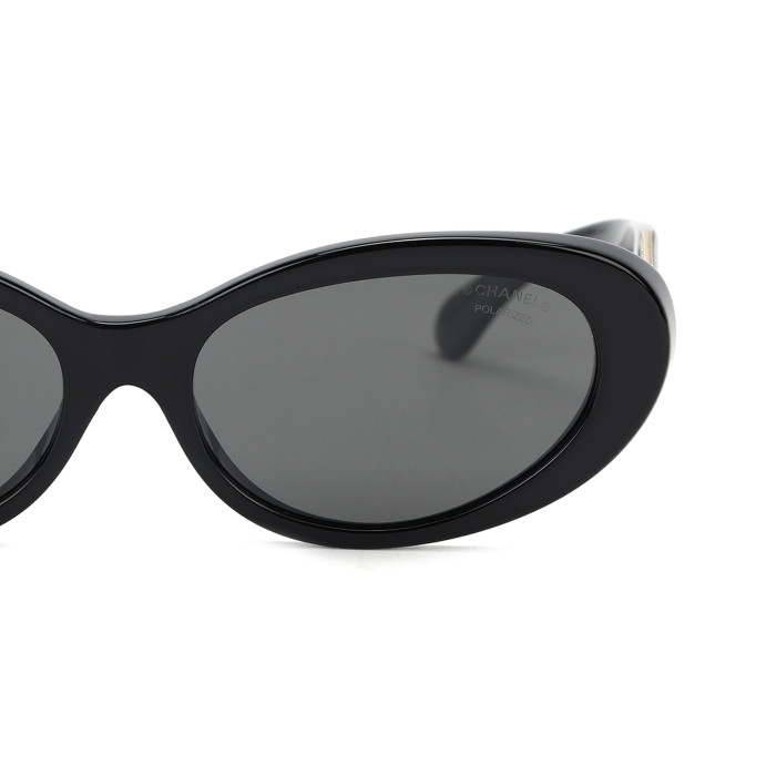 CHANEL Oval Polarized Sunglasses