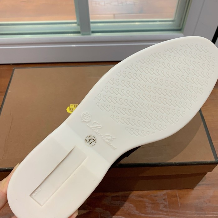 Loro Piana Summer Charms Walk Suede Loafers Dark Brown