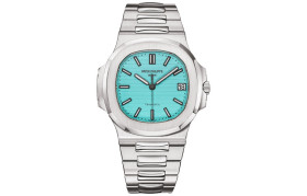 PATEK PHILIPPE NAUTILUS Automatic Mechanical Movement Unisex Watch 40mm Blue Dial