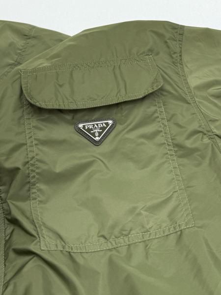 PRADA Short Sleeve Light Re Nylon Shirt Men's Green