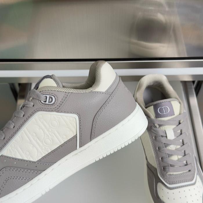 DIOR B27 Uptown Low top Skateboard Shoes Men's Gray & Cream