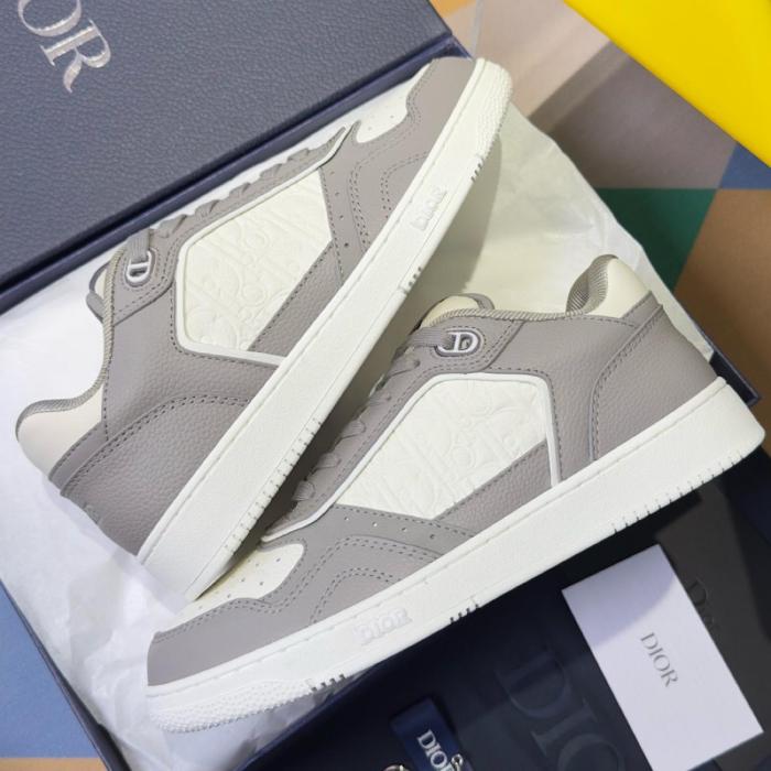 DIOR B27 Uptown Low top Skateboard Shoes Men's Gray & Cream