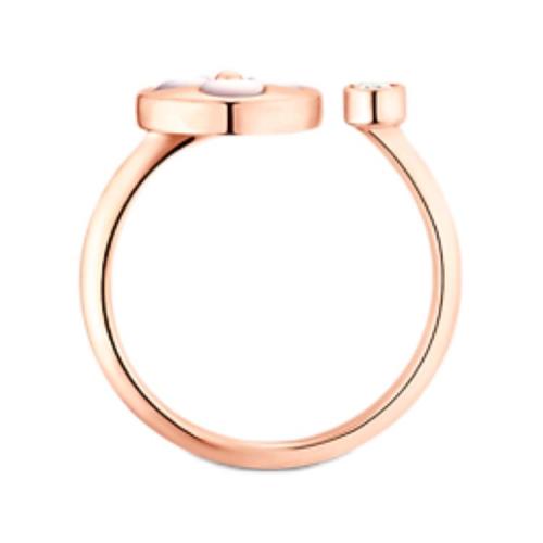 LOUIS VUITTON Color Blossom Mini Sun Ring Pink Gold White Mother Of Pearl And Diamond 