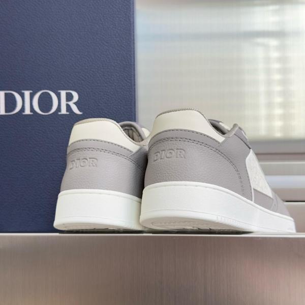 DIOR B27 Uptown Low top Skateboard Shoes Men's Gray & Cream