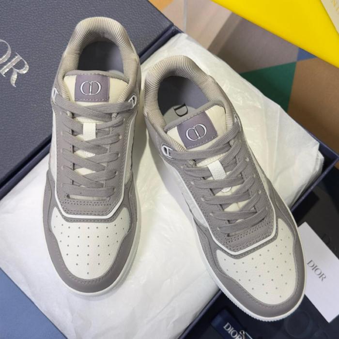 DIOR B27 Uptown Low top Skateboard Shoes Men's Gray & Cream