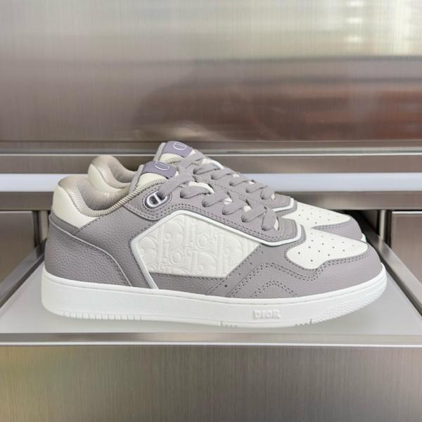 DIOR B27 Uptown Low top Skateboard Shoes Men's Gray & Cream