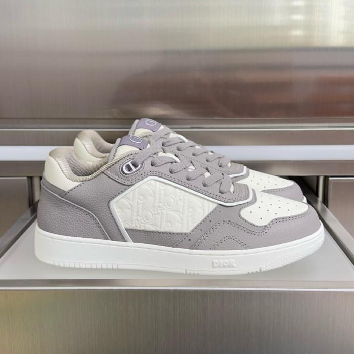 DIOR B27 Uptown Low top Skateboard Shoes Men's Gray & Cream