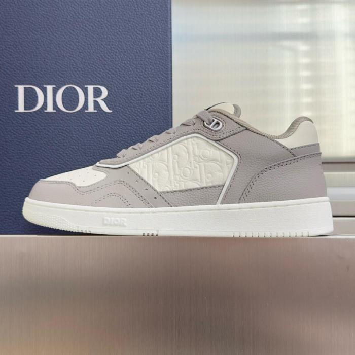 DIOR B27 Uptown Low top Skateboard Shoes Men's Gray & Cream