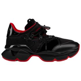 Christian Louboutin CHRISLV Cow Leather Suede Low top Casual Shoes Black