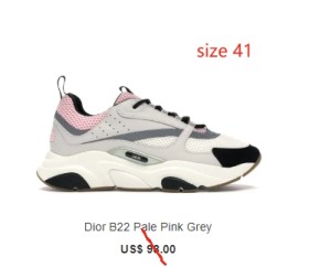 Special offer goods dior b22 size 41