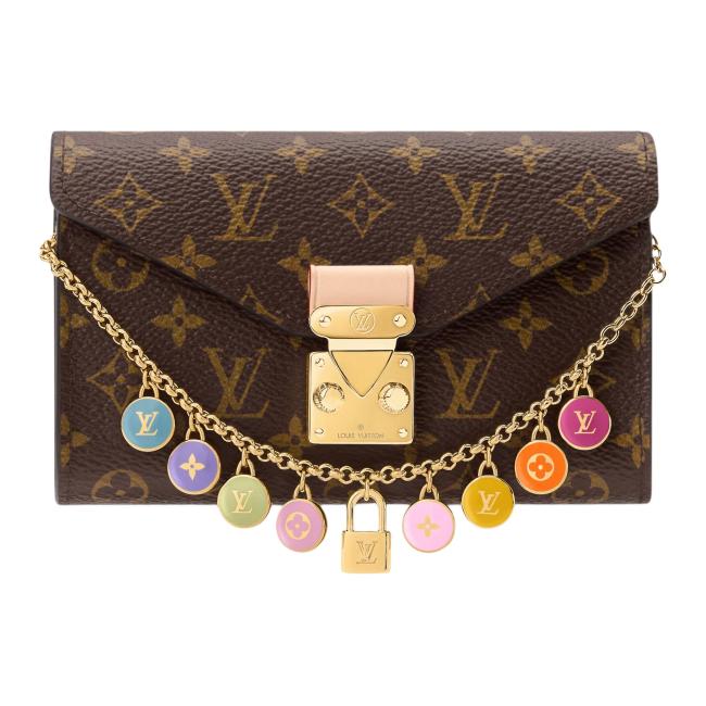 LOUIS VUITTON Monogram Coated Canvas & Metal Fanny Pack Women's Brown M4588Z size L13.5cm H8cm