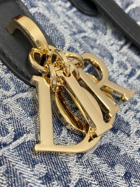 DIOR Toujours Oblique Jacquard Fabric Native Bag, One Shoulder Handbag Medium Women's Blue M2821ODCE-M49E size L28.5cm W17cm H21.5cm