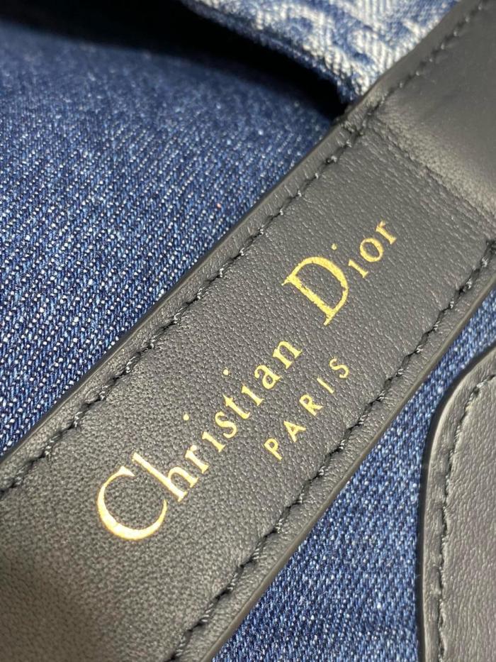 DIOR Toujours Oblique Jacquard Fabric Native Bag, One Shoulder Handbag Medium Women's Blue M2821ODCE-M49E size L28.5cm W17cm H21.5cm