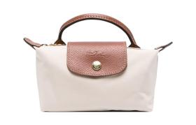 LONGCHAMP Le Pliage Recycled Canvas With Leather Trim Dumpling Bag Handbag Women's Paper Color 34175089555 size 17*6*11cm