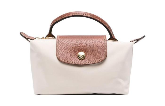 LONGCHAMP Le Pliage Recycled Canvas With Leather Trim Dumpling Bag Handbag Women's Paper Color 34175089555 size 17*6*11cm