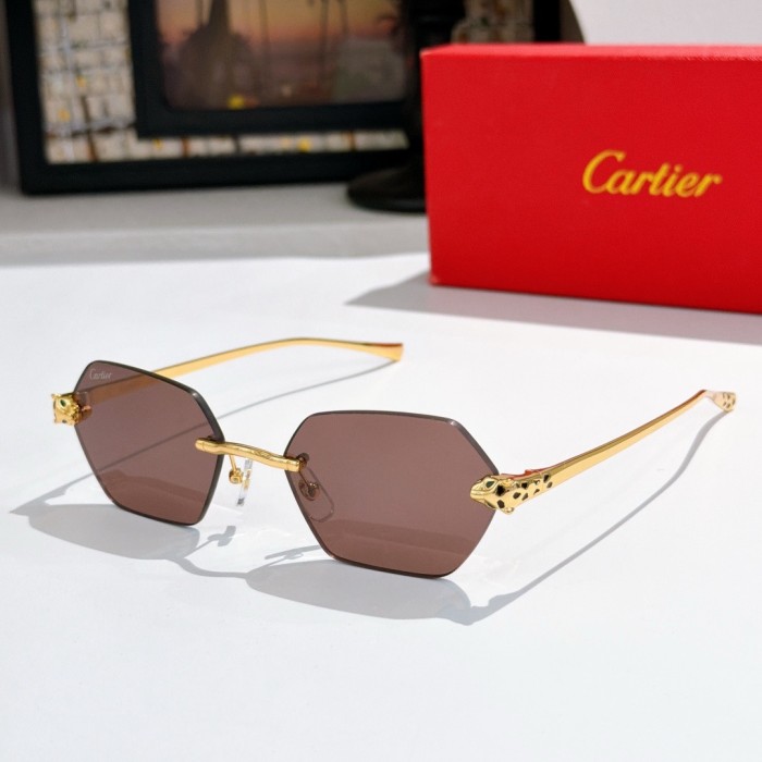 Cartier Geometric Frame Sunglasses