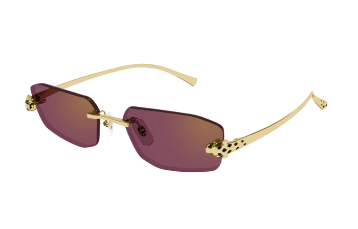 Cartier Geometric Frame Sunglasses