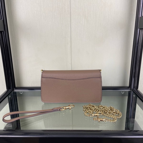 COACH Tabby Leather Handbag, Shoulder Bag, Crossbody Bag Small Women's Brown CM546-B4CBD size 20*7*10.5cm
