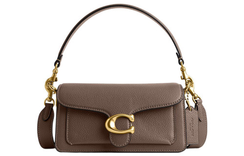 COACH Tabby Leather Handbag, Shoulder Bag, Crossbody Bag Small Women's Brown CM546-B4CBD size 20*7*10.5cm
