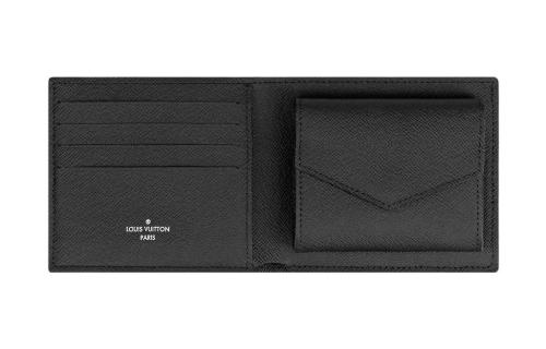LOUIS VUITTON Marco Canvas With Leather Wallet Men's Black Gray M62545 size L11cm W2.5cm H9cm
