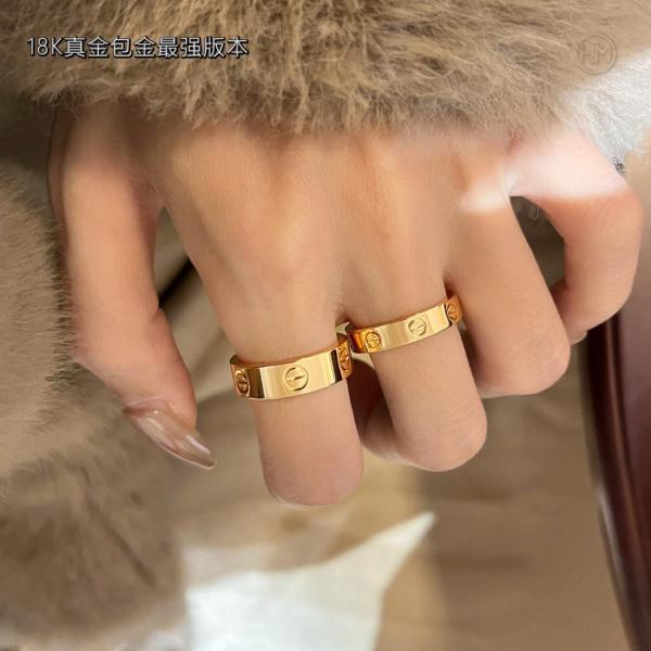 Cartier 2010s 18K Rose Gold Love Ring