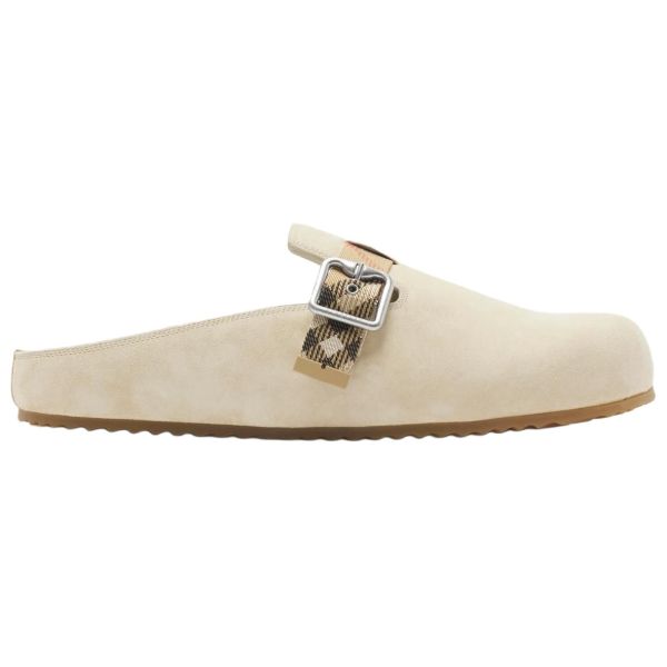 Burberry Closed Toe Slippers Beige